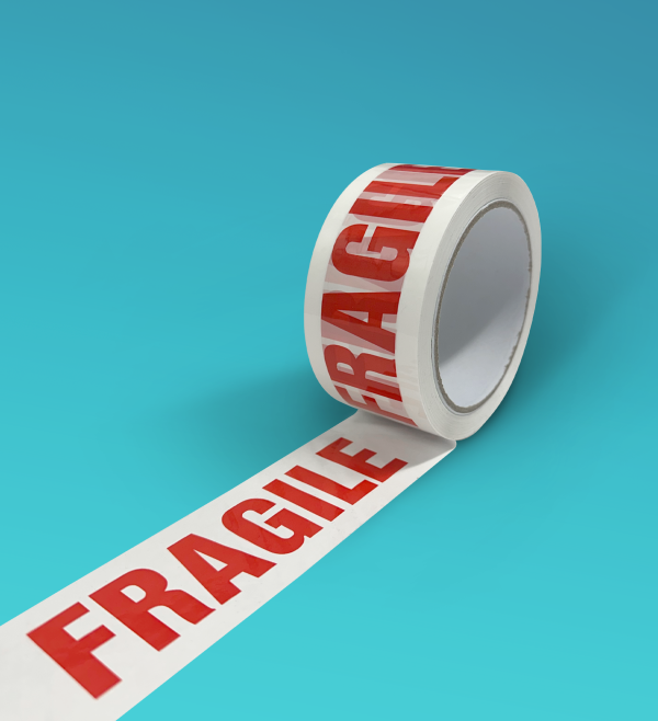 fragile-tape-cork Fragile printed tape.